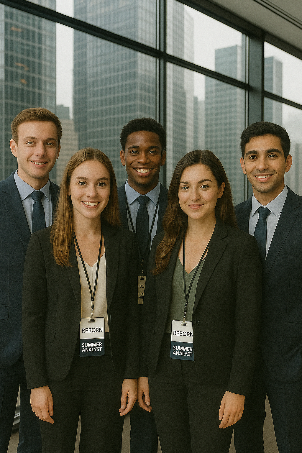 Students in professional setting